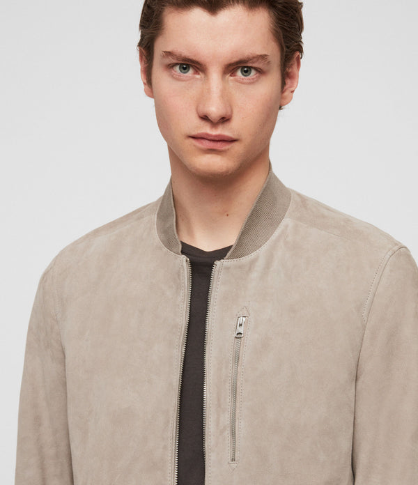 KEMBLE SUEDE BOMBER JACKET - Health Offers