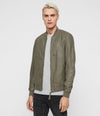 KINO LEATHER BOMBER JACKET (WARM GREY)