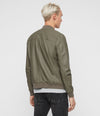 KINO LEATHER BOMBER JACKET (WARM GREY)