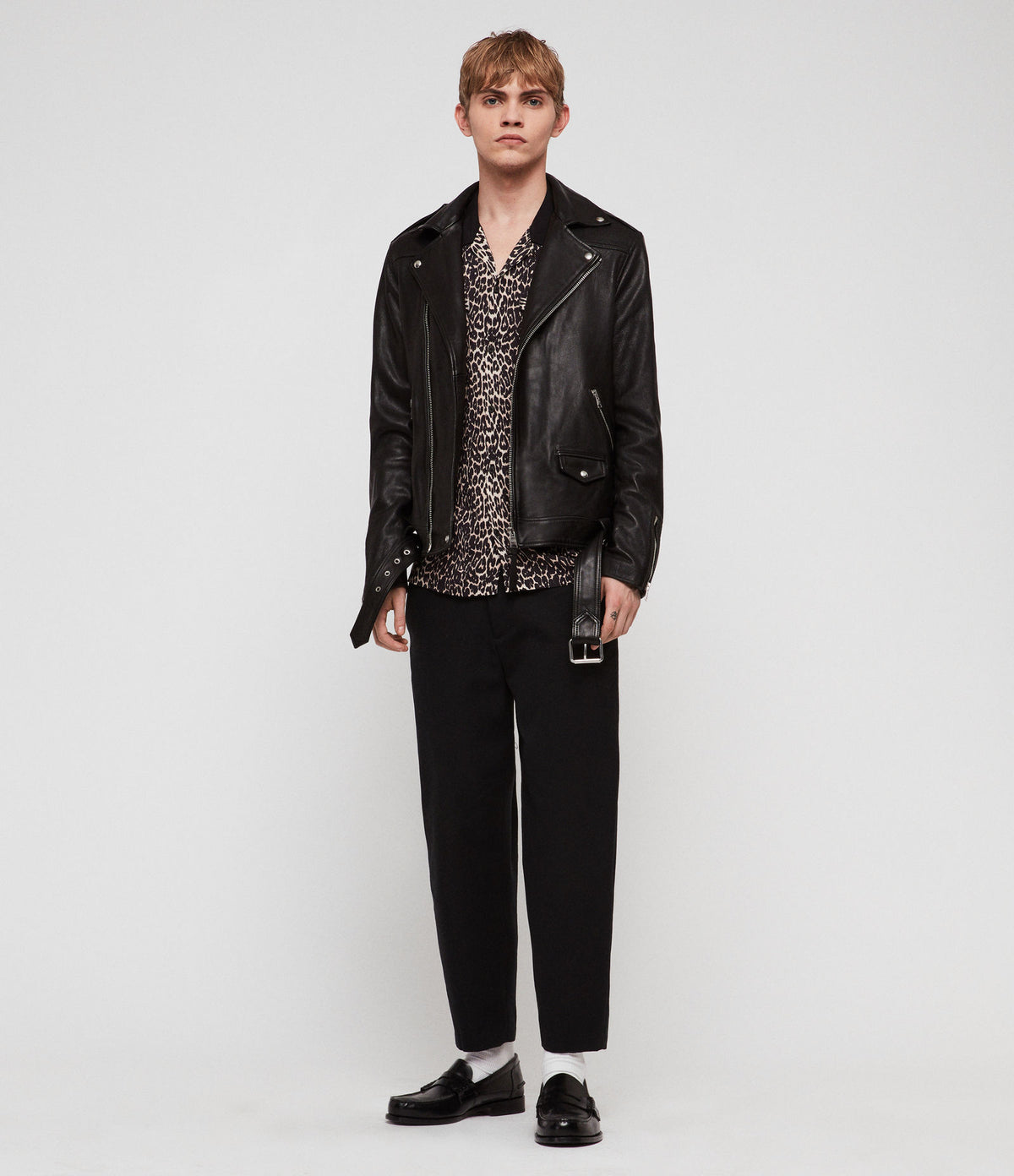 MANOR LEATHER BIKER JACKET